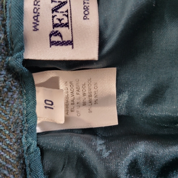 Womans Pendleton Lined Teal Blue Wool/Lambswool/nylon blend pants Size 10 - Picture 9 of 11